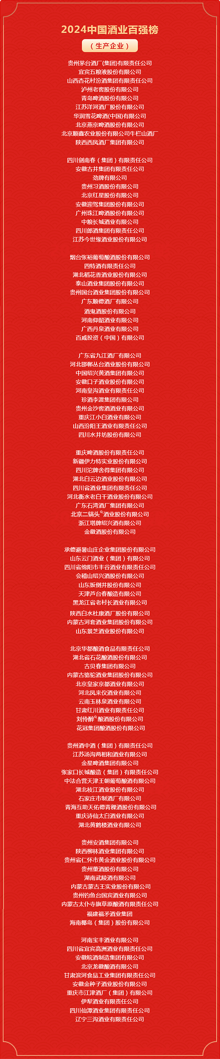 最新宣布 | 2024中国酒业百强榜（生产企业）_开元游戏大厅app|稳如开元游戏大厅app|五岳独尊|开元游戏大厅app特曲|酒神酒仙|金开元游戏大厅app|年份小窖